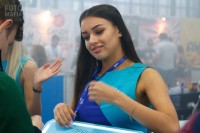 Девушка на выставке Vapexpo 2018