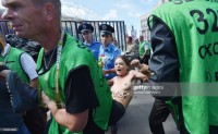 Девушки Femen на Чемпионате по футболу Euro 2012