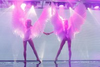 Модель на показе белья Lingerie Fashion Weekend 2016