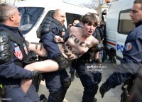Голый протест активисток Femen