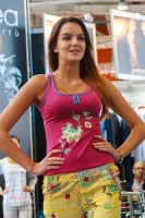 девушка в нижнем белье на показе Текстильлегпром 2013