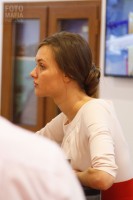 Девушки на выставке Mosbuild 2015