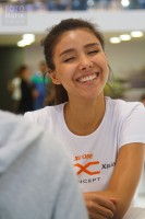 Модель на автосалоне в Москве