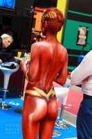 боди-арт на выставке Интеравто 2014