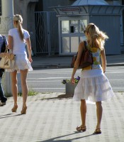Фотоохота на девушек на улице