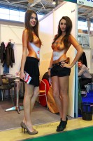 девушки топлес на выставке Евроэкспомебель 2012