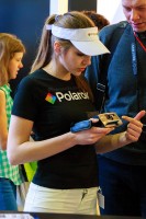 стендистка polaroid на выставке фотофорум 2012