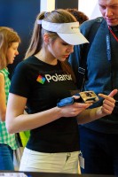 стендистка polaroid на выставке фотофорум 2012