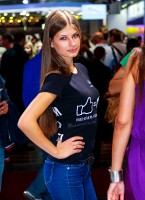стендистка Московского Международного Автомобильного Салона 2012
