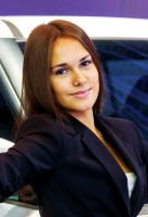 портрет стендистки Московского Международного Автомобильного Салона 2012