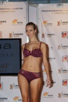 девушка в нижнем белье на выставке Lingerie-Expo